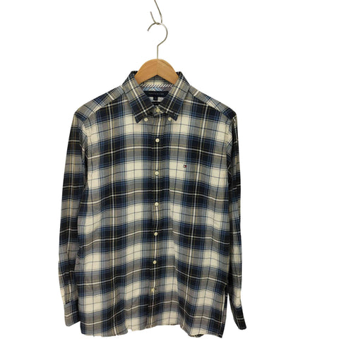 トミーヒルフィガー TOMMY HILFIGER VINTAGE FIT ワンポイント刺繍チェックシャツ メンズ import:S
