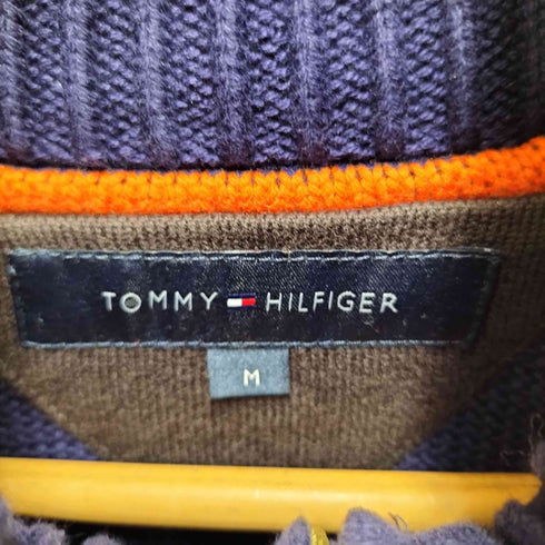 トミーヒルフィガー TOMMY HILFIGER ハーフボタンコットンニット メンズ import:M