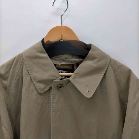 バーバリーズ BURBERRYS 80S 英国製 MARUZEN 丸善別注 裏地ノバチェック バルマカーン ステンカラー コート メンズ