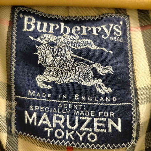 バーバリーズ BURBERRYS 80S 英国製 MARUZEN 丸善別注 裏地ノバチェック バルマカーン ステンカラー コート メンズ