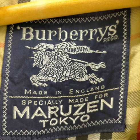バーバリーズ BURBERRYS 80S 英国製 MARUZEN 丸善別注 裏地ノバチェック トレンチ コート メンズ
