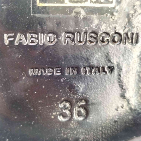 ファビオルスコーニ FABIO RUSCONI ベルテッド スエード ショート ブーツ レディース 36