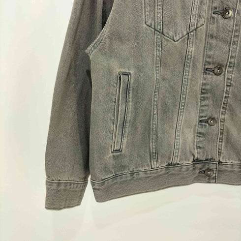 ユニクロ UNIQLO 25SS デニムオーバーサイズジャケット グレー Lサイズ レディース JPN:L