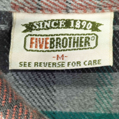 ファイブブラザー FIVE BROTHER 90S フランネルシャツ メンズ import:M