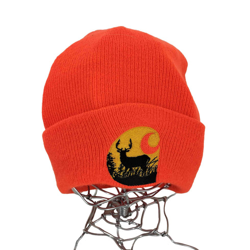 カーハート Carhartt USA製 鹿刺繍 ニットキャップ メンズ