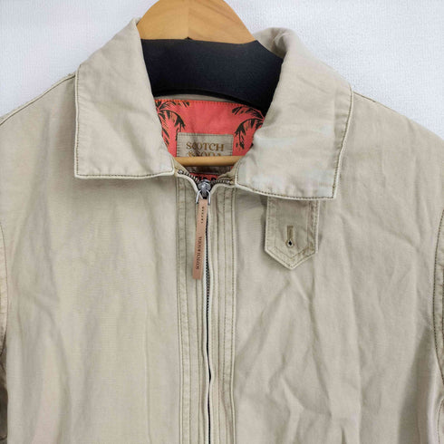 スコッチアンドソーダ SCOTCH&SODA 裏地総柄 ジップアップ ブルゾンジャケット メンズ
