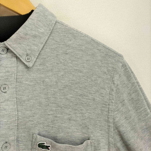 ラコステ LACOSTE SLIM FIT ロゴ刺繍 ボタンダウン L/Sシャツ メンズ import:M