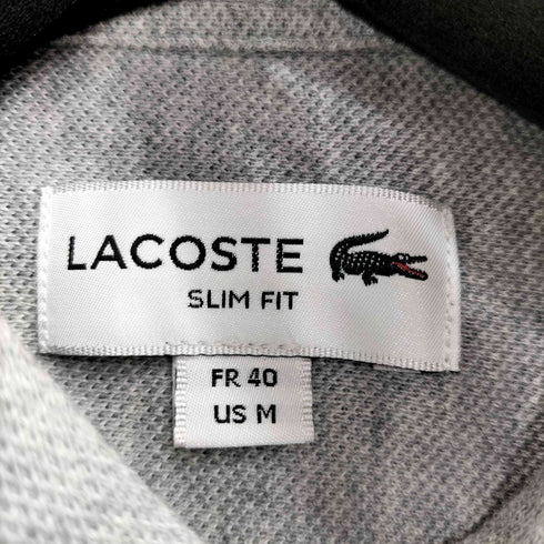 ラコステ LACOSTE SLIM FIT ロゴ刺繍 ボタンダウン L/Sシャツ メンズ import:M