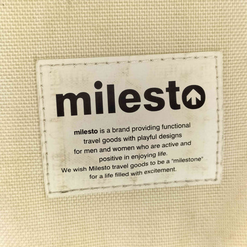ミレスト milesto FLOPPY 2WAYソフトキャリー キャビンサイズ メンズ