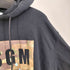 エムエスジーエム MSGM ボックス ロゴプリント プルオーバーパーカー メンズ import:M