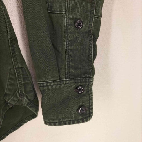 ジースターロー G-STAR RAW バックプリント ミリタリー L/Sシャツ メンズ import:M