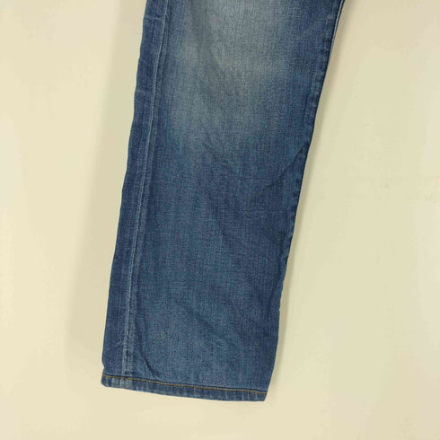 アルマーニジーンズ ARMANI JEANS y2k ロゴプレート ダメージストレートデニム メンズ US:32-33