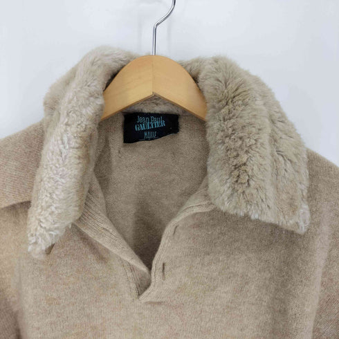 ジャンポールゴルチエマイユ Jean Paul GAULTIER MAILLE イタリア製 FUZZI社製 フランス本国企画 ファー プルオーバー ニット Y2K レディース