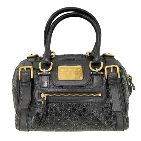 ドルチェアンドガッバーナ DOLCE&GABBANA MISS EASY WAY Y2K 裏地レオパード ミニ ボストンバッグ レディース