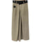 ステュディオス STUDIOUS Leather Belted Trousers レザーベルテッドワイドパンツ レディース JPN:2