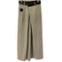 ステュディオス STUDIOUS Leather Belted Trousers レザーベルテッドワイドパンツ レディース JPN:2