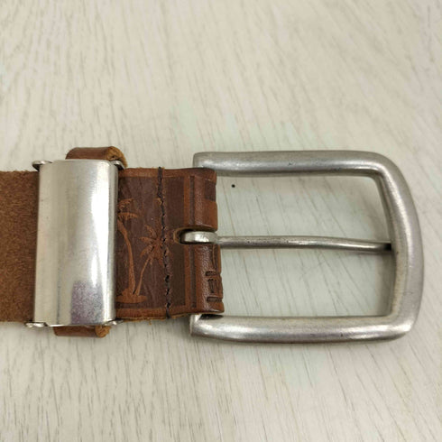 TOCHIGI SHRINK LEATHER SURF EMBOSSED BELT メンズ