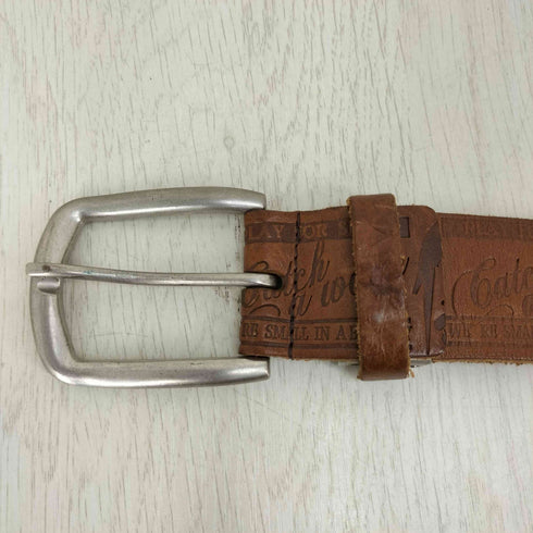 TOCHIGI SHRINK LEATHER SURF EMBOSSED BELT メンズ