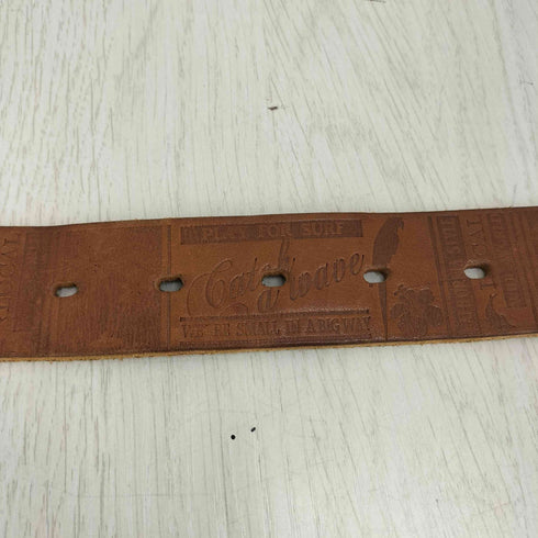 TOCHIGI SHRINK LEATHER SURF EMBOSSED BELT メンズ