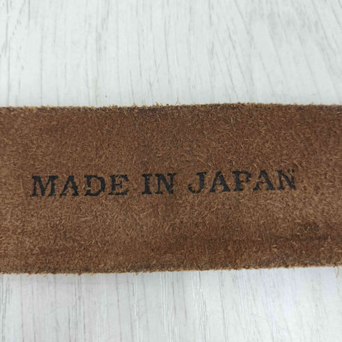 TOCHIGI SHRINK LEATHER SURF EMBOSSED BELT メンズ