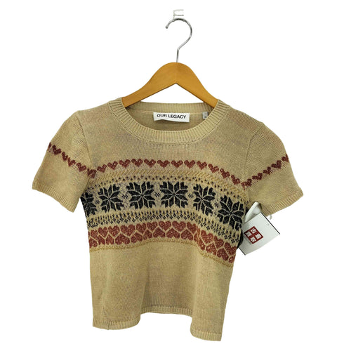 アワーレガシィー OUR LEGACY KNITTED CROPPED T-SHIRT ニット クロップド Tシャツ レディース 36