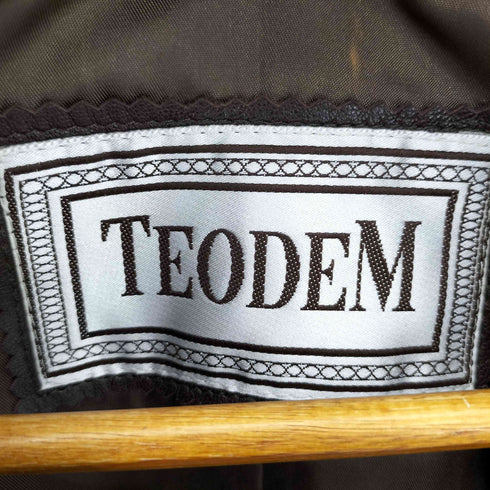 TEODEM ラムレザーハーフコート レディース 11号