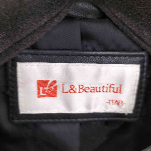 L&Beautiful ラムレザージャケット レディース 11AR