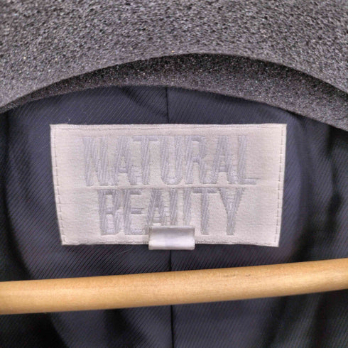 ナチュラルビューティーベーシック NATURAL BEAUTY BASIC ラムレザーダブルコート レディース M
