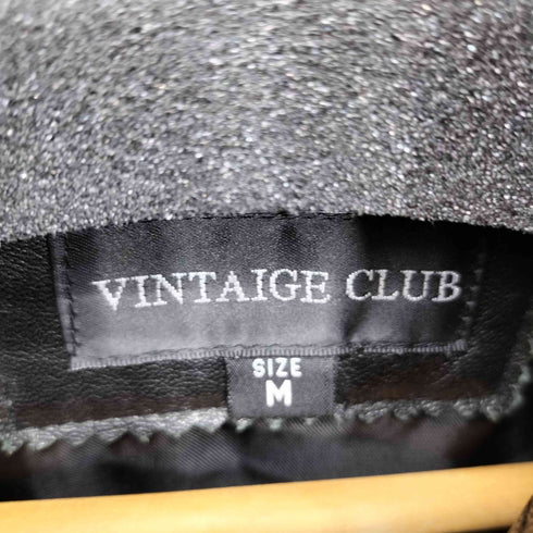 VINTAIGE CLUB スタンドカラー ラムレザージャケット メンズ JPN:M