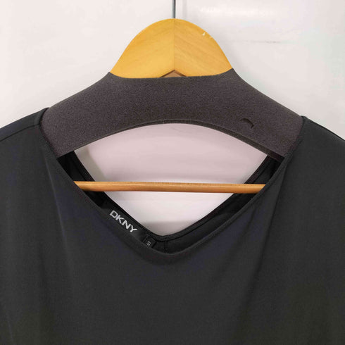 ダナキャランニューヨーク DKNY 五分袖 Vネックロングワンピース レディース import:S