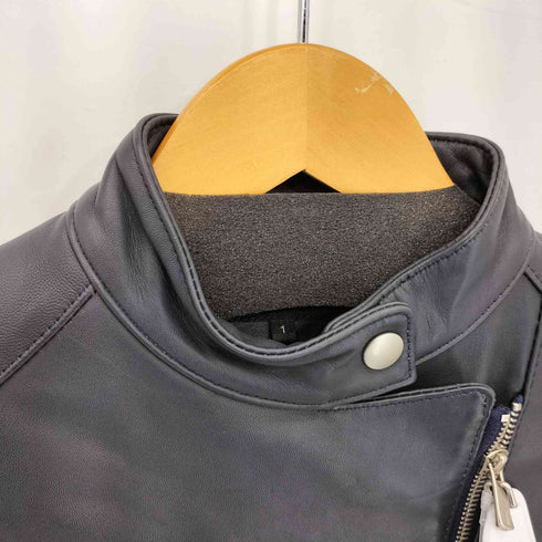 アルアバイル allureville ラムレザーシングルライダースジャケット レディース 1