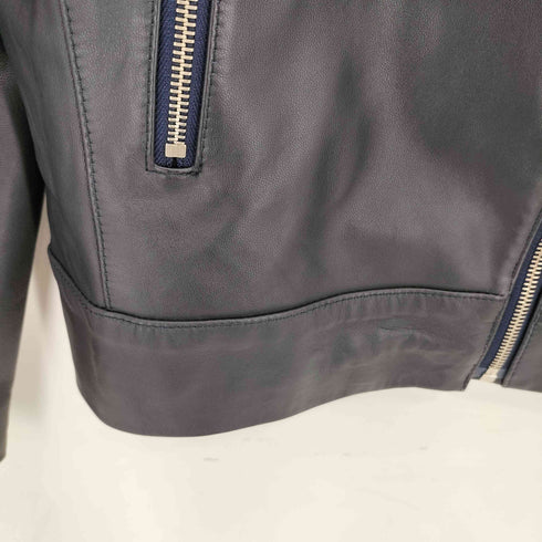 アルアバイル allureville ラムレザーシングルライダースジャケット レディース 1
