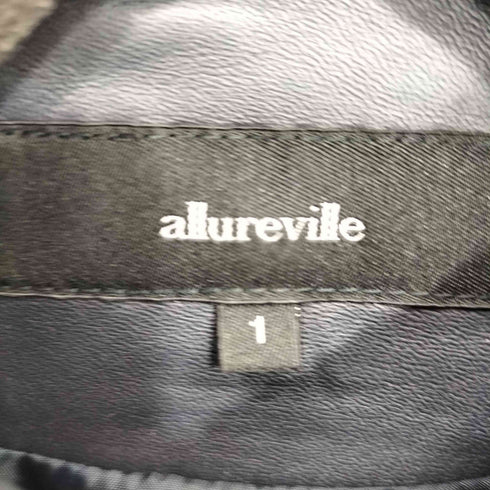 アルアバイル allureville ラムレザーシングルライダースジャケット レディース 1