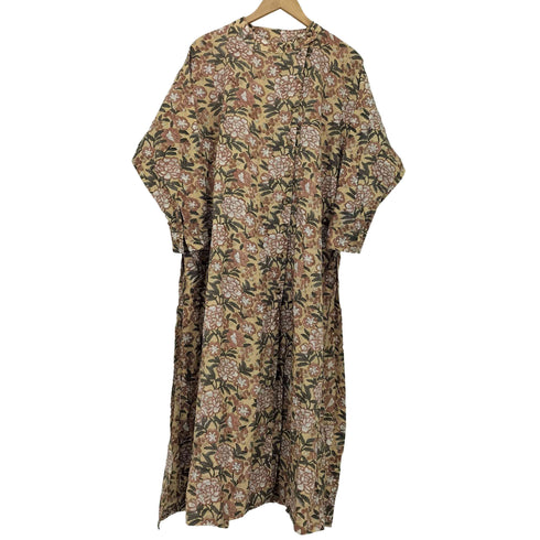saruche 染色染め 花柄ワンピース レディース