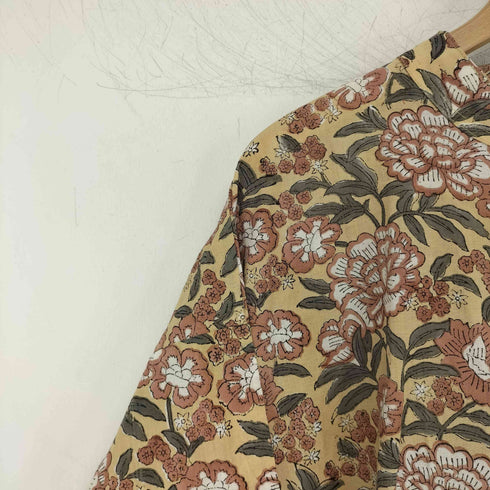 saruche 染色染め 花柄ワンピース レディース