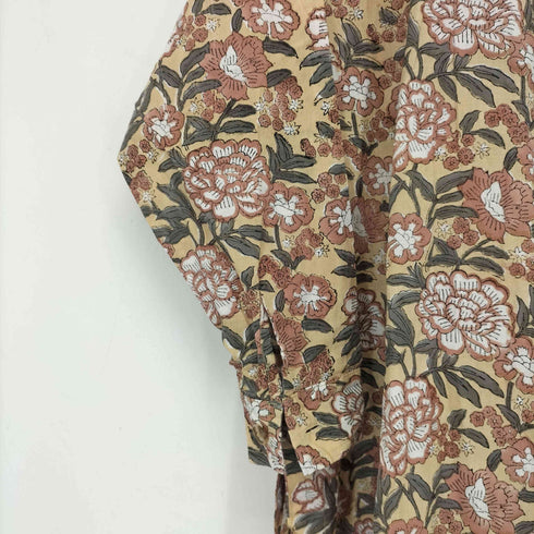 saruche 染色染め 花柄ワンピース レディース