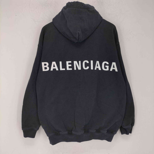 バレンシアガ BALENCIAGA バックフロントロゴ入りフーディー メンズ import:S