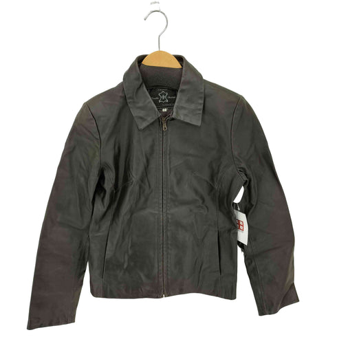 FIRENZE VERA PELLE レザージップアップジャケット レディース 42