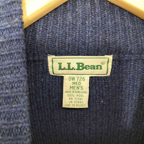 エルエルビーン L.L.Bean 90s ウール100 ドライバーズニット メンズ import:M
