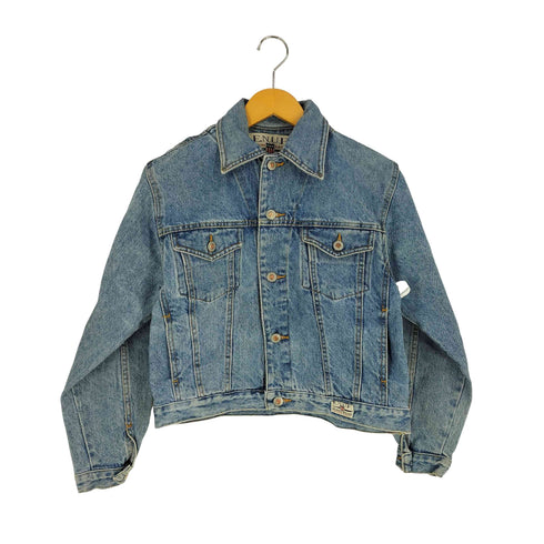 E.N.U.F. BLUE DENIM JEANS WEAR デニムトラッカージャケット 4TH メンズ import:S