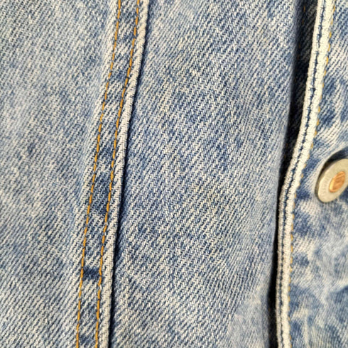 E.N.U.F. BLUE DENIM JEANS WEAR デニムトラッカージャケット 4TH メンズ import:S