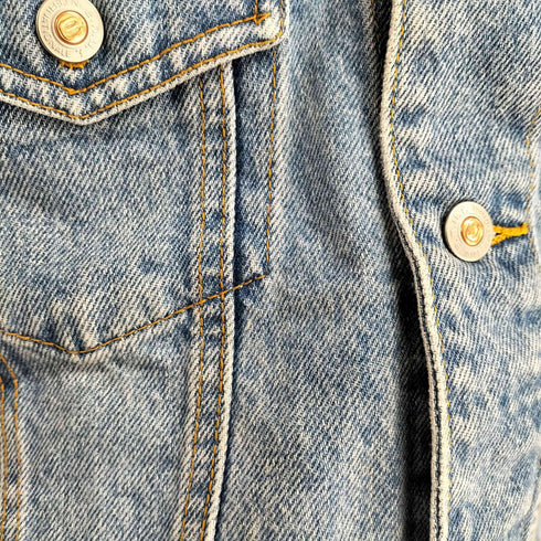 E.N.U.F. BLUE DENIM JEANS WEAR デニムトラッカージャケット 4TH メンズ import:S