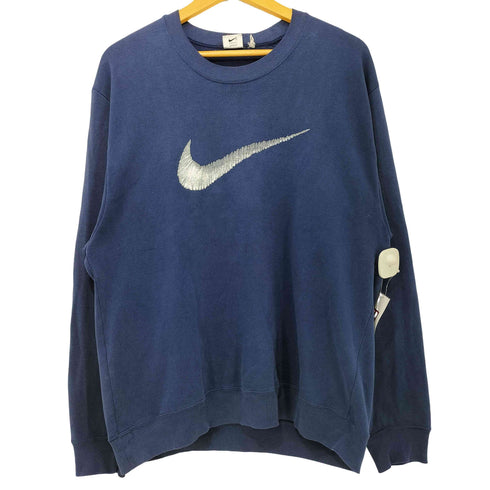 ナイキ NIKE 90-00s 白タグ ビッグ スウォッシュ クルーネック スウェット メンズ