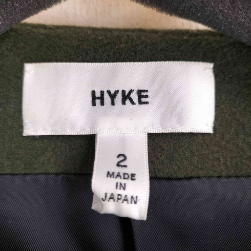 ハイク HYKE 羊毛混 メルトンジャケットコート レディース JPN:2