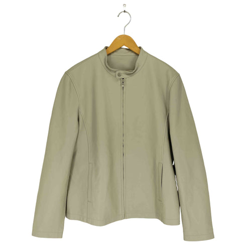 子羊革 lamb leather シングルライダースジャケット メンズ JPN:M