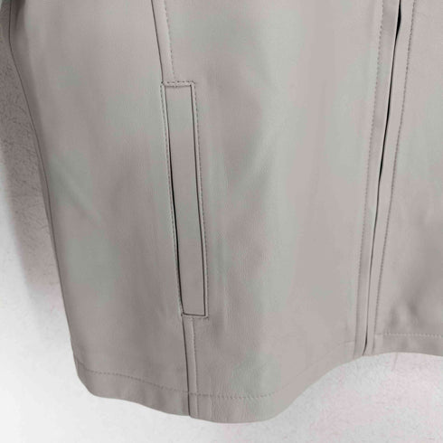 子羊革 lamb leather シングルライダースジャケット メンズ JPN:M