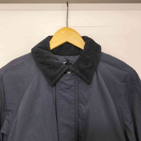 ザラ ZARA 襟コーデュロイ 中綿 比翼 ブルゾン メンズ import:S
