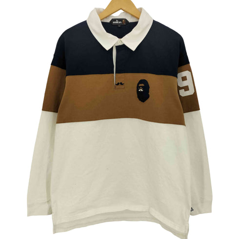 ミスターベイシングエイプ Mr. BATHING APE 25aw LS RUGBY POLO #2 メンズ JPN:L