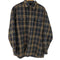 セントジョンズベイ STJOHNS BAY 90S アクリル ウール チェック L/S フラップポケット フランネル シャツ メンズ import:L