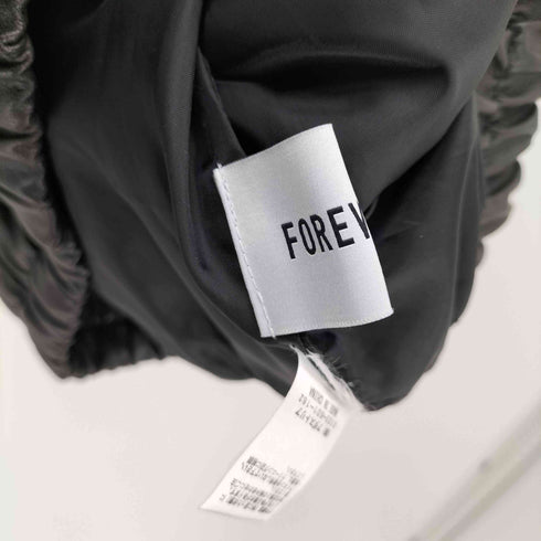 フォーエバー21 FOREVER 21 フェイクレザー A-2 フライトジャケット 短丈 レディース FREE